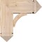 Ekena Millwork Thorton Arts and Crafts Smooth Bracket w/ Offset Brace, Douglas Fir, 7 1/2"W x 18"D x 18"H BKT0806X18X18THR03SDF - alternate 4